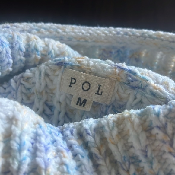 POL White Lemon Cloud Chenille sweater - Picture 3 of 5